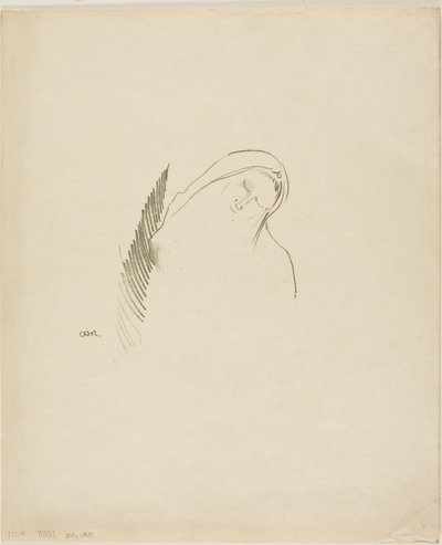 寝る 作： Odilon Redon