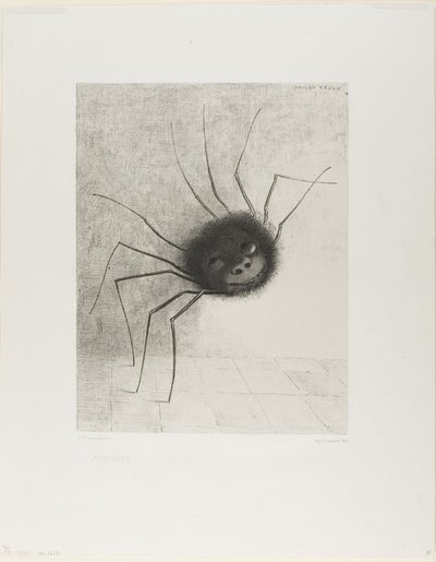クモ 作： Odilon Redon