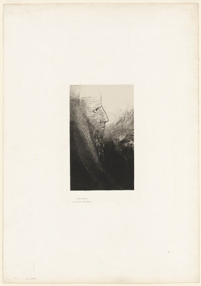 聖アントニウス: 「私の神よ、助けてください!」、プレート 2/24 作： Odilon Redon