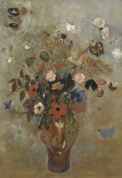 花のある静物、1905 作： Odilon Redon