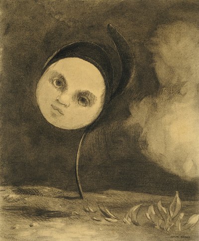 奇妙な花 作： Odilon Redon
