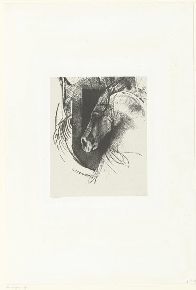 バトルホース Le Coucier (オブジェクトのタイトル) 作： Odilon Redon