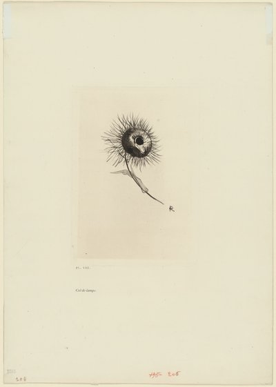 テールピース、プレート 9 の 9 作： Odilon Redon