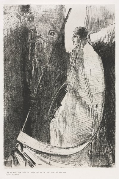 セントジョンの黙示録：そして別の天使が寺院から出てきた...、1899年。 作： Odilon Redon