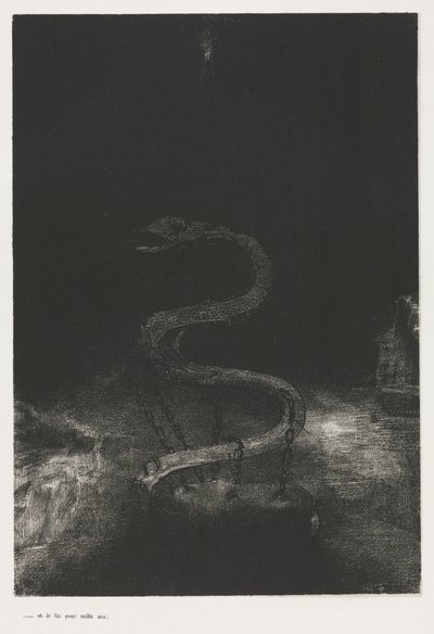 セントジョンの黙示録：そして彼に千年、1899年 作： Odilon Redon