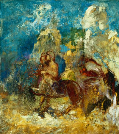 ケンタウロス;ケンタウロス、1910年頃 作： Odilon Redon
