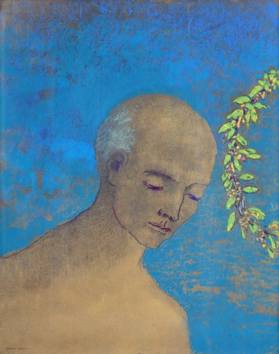 クラウン、1910年（パステルと木炭） 作： Odilon Redon
