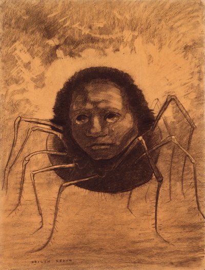 泣くクモ 作： Odilon Redon