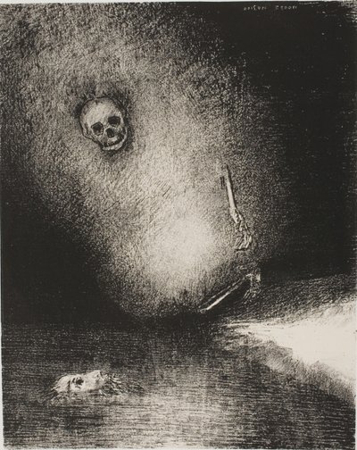 夢は死に終わった、『陪審員』より 作： Odilon Redon
