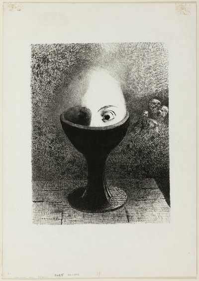 卵 作： Odilon Redon