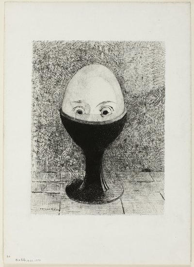 卵 作： Odilon Redon