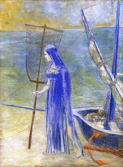 漁師、1900 作： Odilon Redon