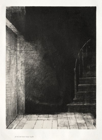 お化け屋敷：私たち2人は大きな淡い光を見ました、1896年。 作： Odilon Redon