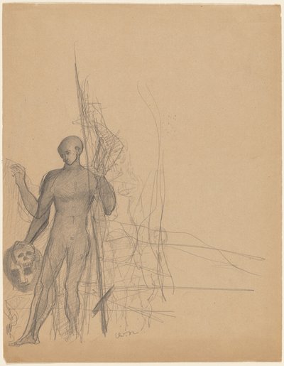 ヘッドハンターとその家族 作： Odilon Redon