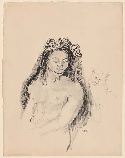 シバの女王 作： Odilon Redon