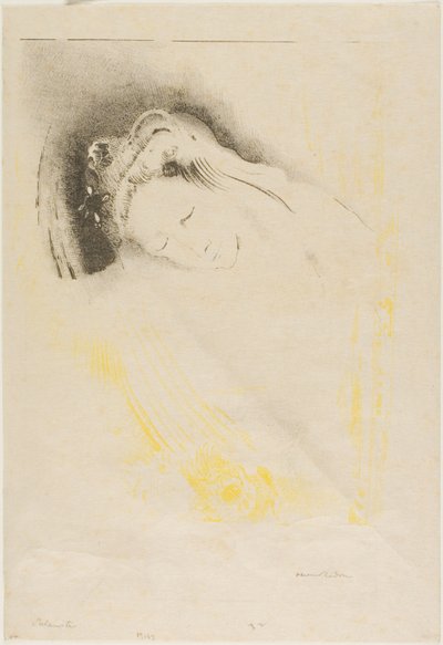 T in スラミ 作： Odilon Redon