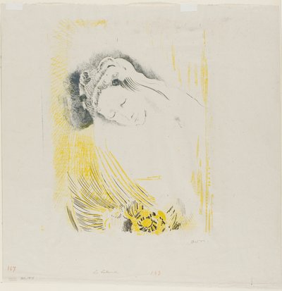 T in スラミ 作： Odilon Redon