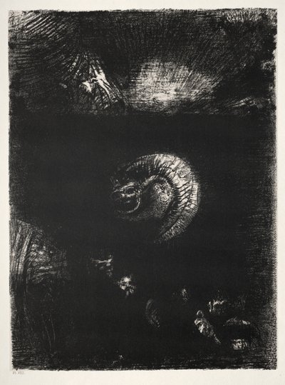 聖アントニオの誘惑ファーストシリーズ：恐ろしい生き物のすべての方法が発生します、1888。 作： Odilon Redon