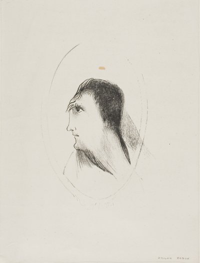 [the] Frontal [Bone] の幅と平面度、プレート 6/6 作： Odilon Redon