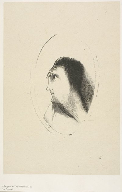 [the] Frontal [Bone] の幅と平面度、プレート 6/6 作： Odilon Redon