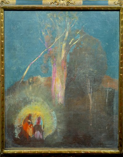 オディロン・ルドンによるエジプト絵画の飛行 作： Odilon Redon