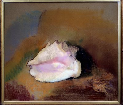 貝殻です。オディロン・ルドン（1840-1916）のパステル画 作： Odilon Redon