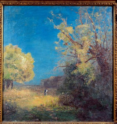 道にはペイルレベイドがある。オディロン・ルドン（1840-1916）の絵画 作： Odilon Redon