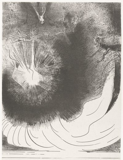 Uit de hemel viel een grote ster そして大きな星が空から落ちてきて、トーチのように燃えていた (オブジェクトのタイトル) 聖ヨハネの黙示録（シリーズタイトル） Openbaring van Johannes (シリーズタイトル) 作： Odilon Redon