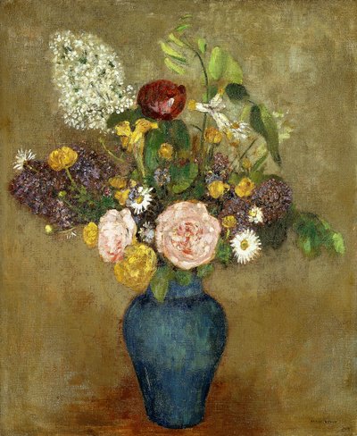 花瓶;花瓶、 作： Odilon Redon