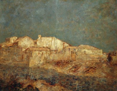 ベネチアの風景または漁村地区 作： Odilon Redon