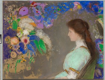 バイオレットハイマン、1910 作： Odilon Redon