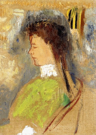 ヴァイオレットハイマン、1910年頃 作： Odilon Redon