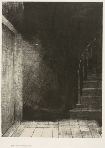 We Both Saw a Large Pale Light、プレート 2/6 作： Odilon Redon