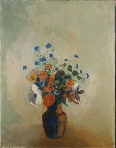 野生の花、1902年頃 作： Odilon Redon