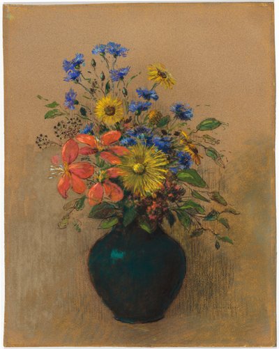 ワイルドフラワー 作： Odilon Redon