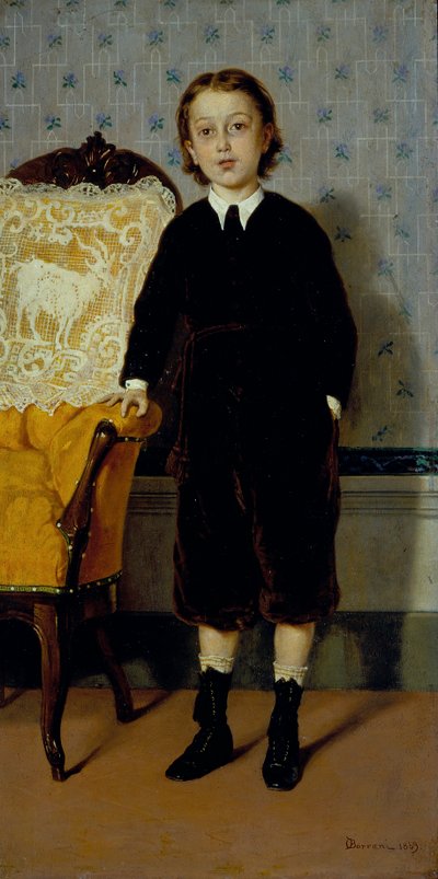 子供の肖像 作： Odoardo Borrani