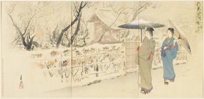 Garyo_bai Plum in Kameido, December 1895 作： Ogata Gekko