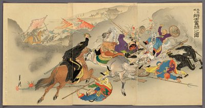 粗ｌ知恵ｒｓ フィｇｈチンｇ フリ王ｓｌｙ あｔ フェンｇ不安ｇチェンｇ （頬所 に 書士 分と の 図） 作： Ogata Gekko