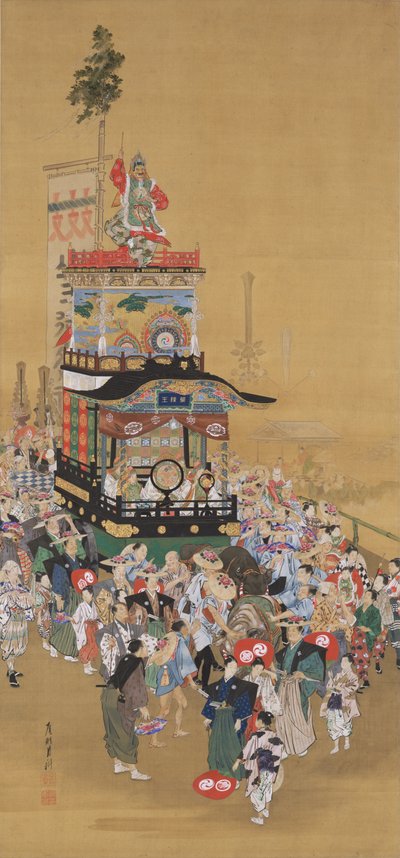 Das Sannō-Festival in Edo 作： 尾形月光
