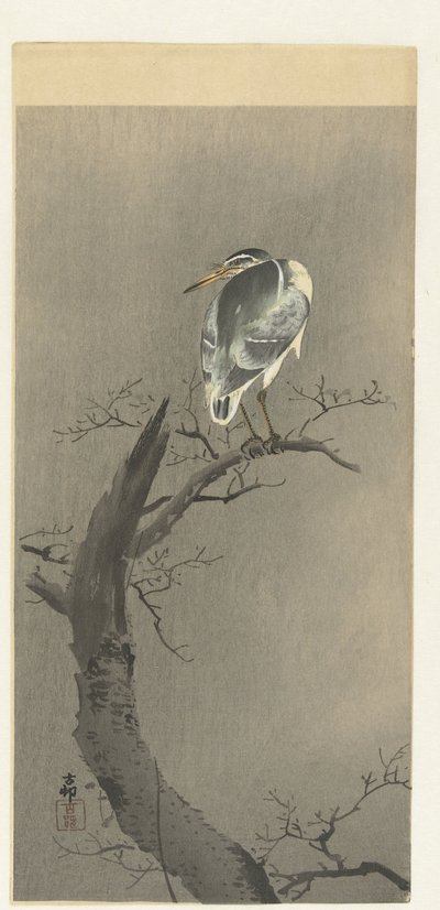枝にいんちき 作： Ohara Koson