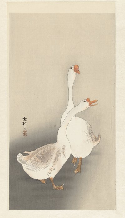 2 つの全体 作： Ohara Koson