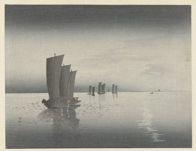 漁船 作： Ohara Koson