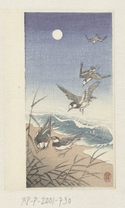 満月の鳥 作： Ohara Koson