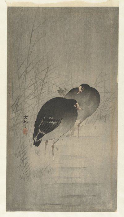 葦の間のムーヘン 作： Ohara Koson