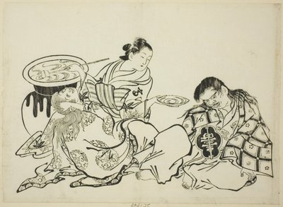花魁おねだりしょうじょう 12枚のシリーズから4枚 作： Okumura Masanobu