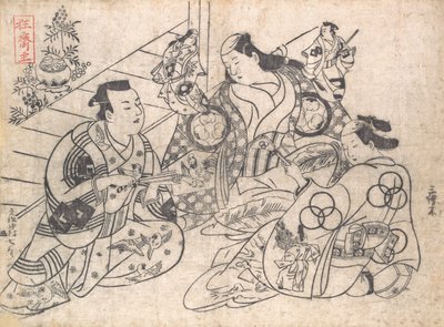 ドラマの一場面、1710-13., 1710-13. 作： Okumura Masanobu