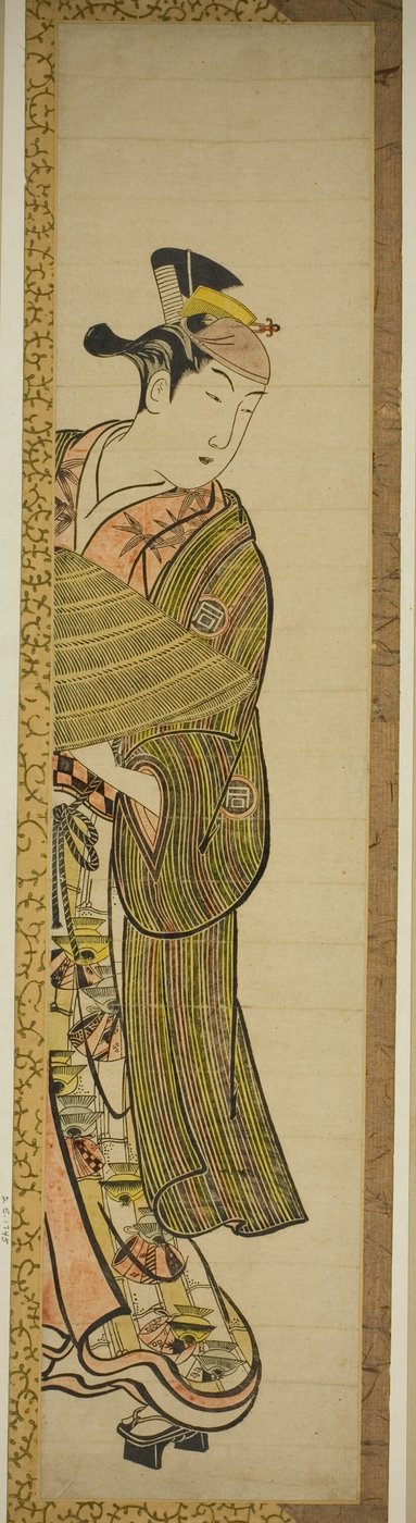 役者・佐野川市松（役名不明 作： Okumura Masanobu