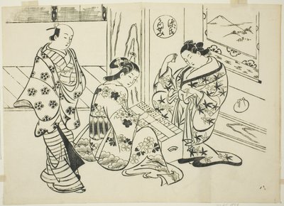 『源氏物語』空蝉の章（空蝉源氏） 作： Okumura Masanobu