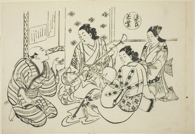 The Waka Murasaki Chapter from "The Tale of Genji" (Genji Waka Murasaki), from a series of Genji parodies 作： Okumura Masanobu