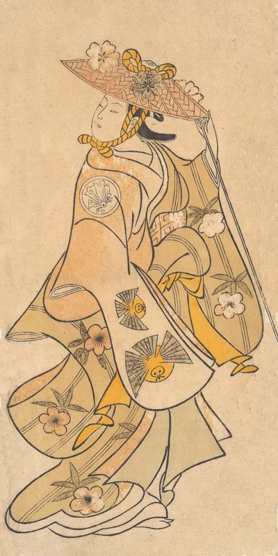 俳優 三条勘太郎 1697-1763 年、女性として。 1730年頃。 1730年。 作： Okumura Toshinobu
